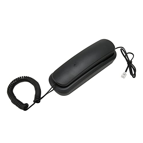 Generic Téléphone Filaire Fixe, Téléphone Rétro Mute Transparent Clear Call Batterie Mur pour Le Bureau pour l'hôtel
