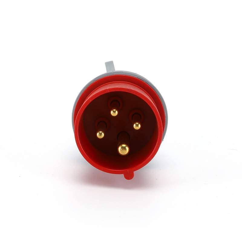 IEC60309 Waterproof CEE Industrial Connector Plug 4Pin 16A 380V-415V 3P+E IP44 (Type-1）