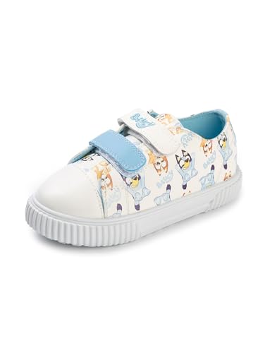Bluey & Bingo Unisex Kids Off White Multi Character Trainers | Everyday Wear Sneakers| Hook and Loop Closure | Cartoon Print4