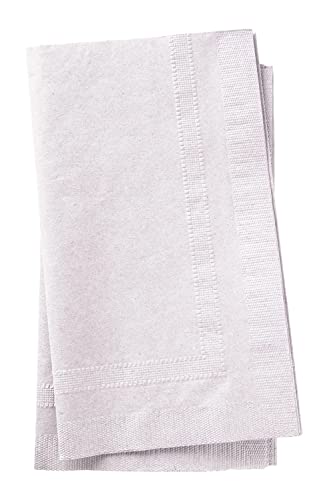 Serviettes de table blanches jetables grand format 43x38 cm 2 plis