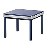 Automatischer Mahjong-Tisch-Esstisch, ausgestattet mit Aschenbecher, Getränkehalter, Bedienfeld und USB-Ladeanschlüssen. Wird mit 2 Sätzen Spielsteine und einem Tischstaubtuch geliefert.(Blue)