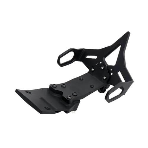 Support de plaque immatriculation moto courte avec éclairage LED