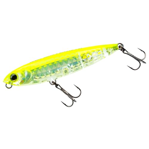3DRX Pencil F 75 mm stickbait poisson nageur de surface Chartreuse Silver PCLS carnassier