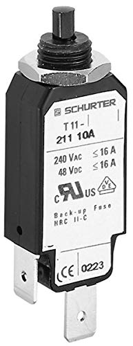 T11-311-2, Circuit Breaker Thermal 1Pole 2A 240VAC (5 Items)