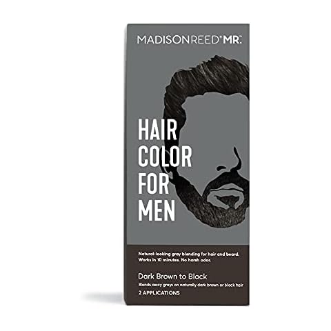 Madison Reed Mr. Hair Color for Men, Dark Brown to Black Demi-Permanent Hair Dye, Reduces Grays in 15 Minutes For Hair & Beard, Nourishing & Strengthening, Keratin & Argan Oil, 2 Applications Cover