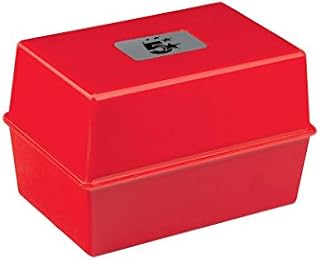 5 Star Office Card Index Box Capacity 250 Cards 8x5in 203x127mm Black