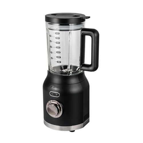 Ardes - ARFRUL01 POSEIDON Frullatore ad Alta Velocità 6 Lame Acciaio Inox con Bicchiere in Vetro 1,8 L 3 Funzioni