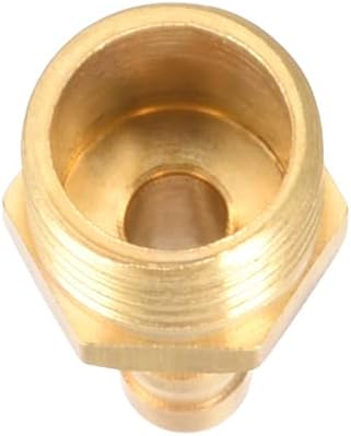 uxcell Brass Hose Barb Fitting,Connector,6mm Barb x G1/4 Male Pipe Adapter,5pcs