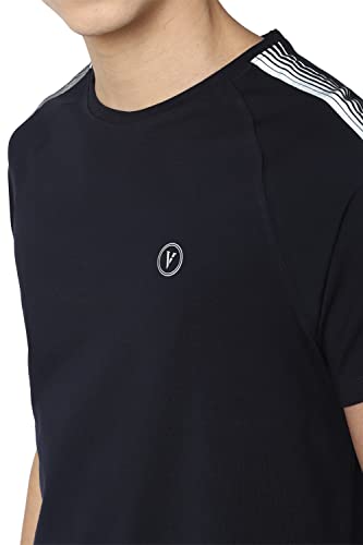 Image of Van Heusen Men's Cotton Solid Regular Fit T-Shirt
