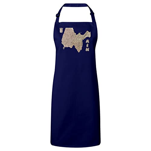 Tablier cuisine premium navy Ain 01 Bourg en Bresse carte ancienne Rhône-Alpes