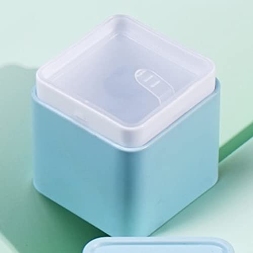 Cuteam 1.89 X 1.89 X 1.97 Inch Square Jar Tea Tins Food Storage Container Storage Bin With Lid Dustproof Iron Mini Sturdy Loose Tea Bucket Household Supplies Red #TOP5