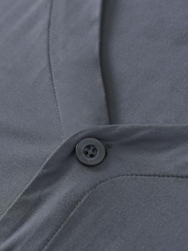 Image of Latuza Men's Viscose Pajama Top Button Up Sleep Shirt