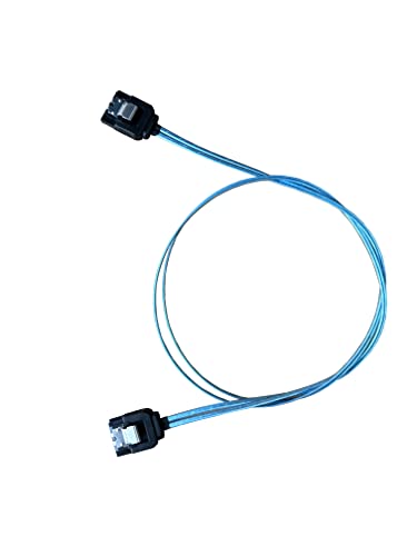 Diliving Sata Cable Iii, 3 Pack Sata Cable Iii 6Gbps Straight Hdd Ssd Data Cable With Locking Latch 48Cm Compatible For Sata Hdd, Ssd, Cd Driver, Cd Writer-Blue #TOP1