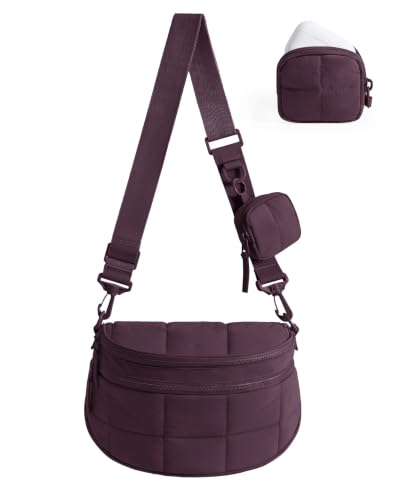 Image of BAGSMART Crossbody Bags for Women, Puffer Cute Bum Bag with Pouch, Quilted Hobo Bag for Daily Travel College