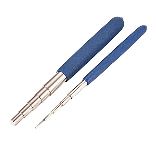 blue coil jig - 2 Pieces Micro Coil Jigs Metal Micro Coil Jigs Practical Micro Coil Jigs 5 Section Wire Rebuilding Bars Tools 1.5-10mm, Blue