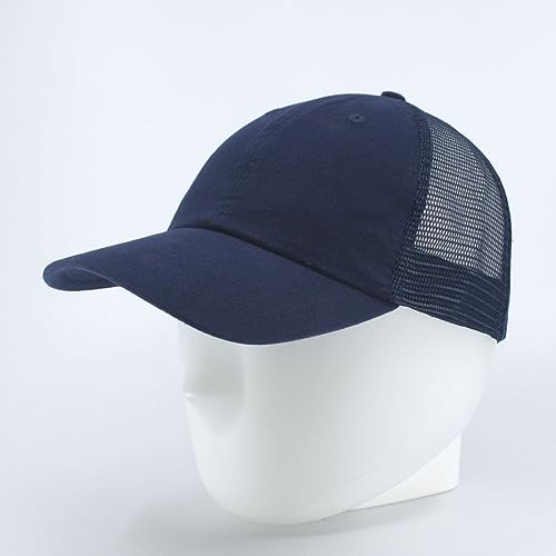 Image of The Vintage Year Washed Cotton Unstructured Soft Mesh Adjustable Trucker Baseball Cap