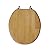 Comfort Seats C2B1R17CH Designer Solid Wood Toilet Seat with Chrome Hinges, Round, Oak