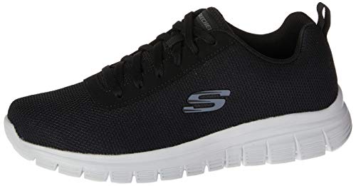 TENIS SKECHERS SKECHERS BURNS-BRANTLEY Masculino Preto/Cinza Escuro 40
