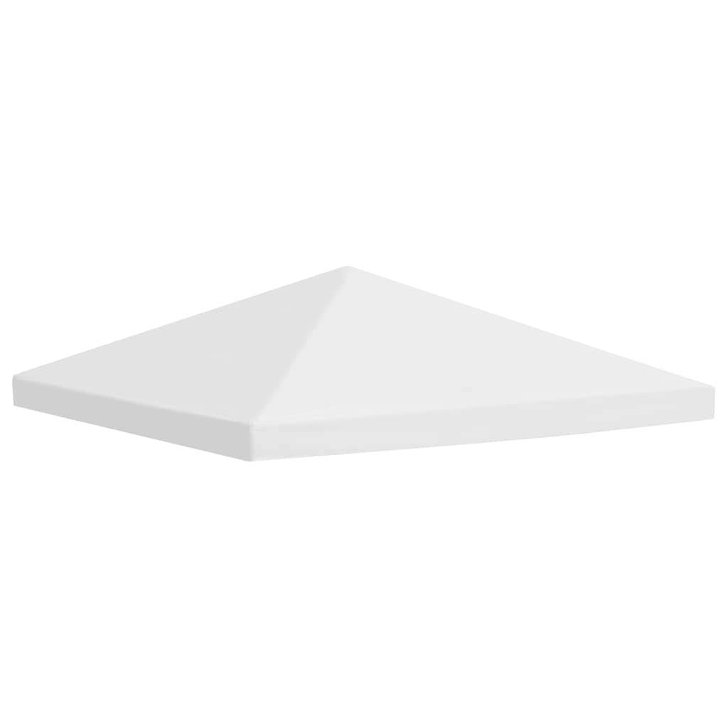 Gecheer Copertura Superiore per Gazebo 310 g/m² 3x3 m Bianco Crema, Tetto di Ricambio per Gazebo da Giardino, Telo Copertura per Gazebo Ricambio, Impermeabile, con Rivestimento in PVC