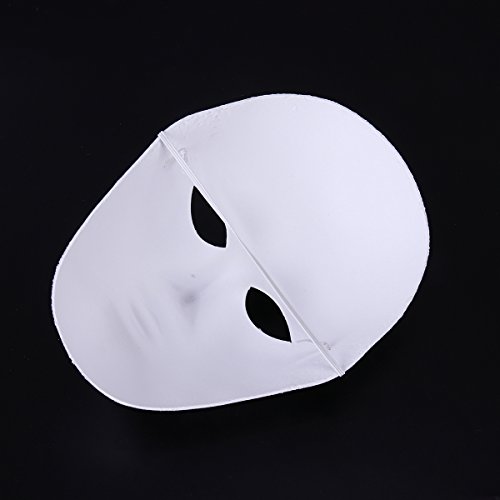 OULII Full Face DIY Mask Halloween Blank Painting Mask Cosplay for Masquerade Halloween Party Favors (6pcs Male and 6pcs Female)