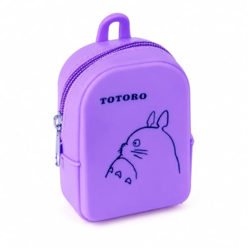 Image of FunBlast Cute Cat Shape Silicone Coin Purse for Kids & Adults - Mini Pouch for Coins, Earphones, Keys & Small Essentials, Aesthetic Pouches for Girls & Women - 10 X 7 X 4 Cm (Cat-Purple)