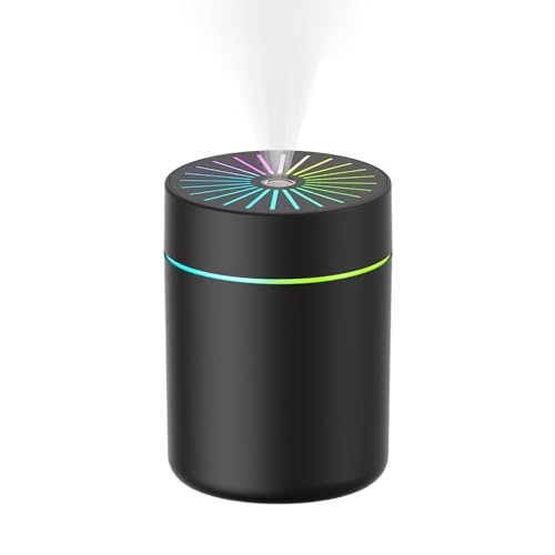 Humidificador portátil, 0,5 L, para plantas de interior, temporizador, automático, filtro, difusor y para casa, dormitorio, cuarto de baño y