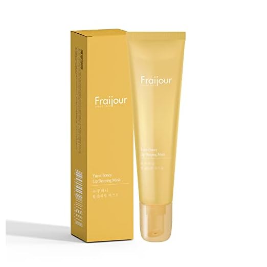 Fraijour Lip Sleeping Mask 12g-Lip Masks for Dry Lips, Calming,Lip care Chapped for Cracked lips-Honey extract, Vitamin E, Ceramide, Olive oil (YUZU HONEY)