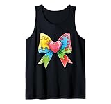 Photo Gallery autismo coquette bow puzzle piece awareness canotta Photo Gallery autismo coquette bow puzzle piece awareness canotta