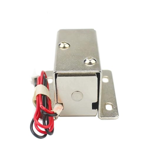 Serrure à commande électrique DC12V mini pêne de porte à solénoïde course 12mm - 6