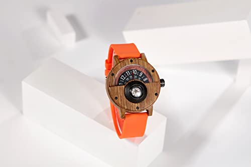 Mens-Wooden-Watches-Wristwatches-Compass-Turntable-Mens-Wooden-Watch-Lightweight-Handmade-Wrist-Watches-Analog-Quartz-Wood-Watches-with-Gift-Box-for-Men-Family-Friend