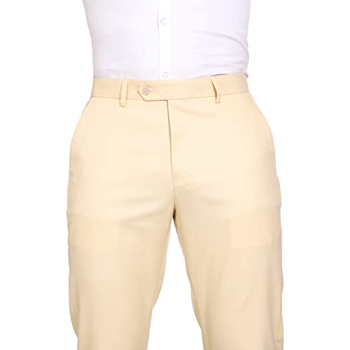 Image of MALENO Men's Diamond Textured Regular Fit Trouser | Soft and Breathable Fabric | Trousers for Office, Party