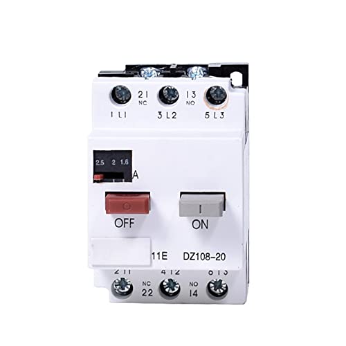 Interruptor de cortocircuito regulable 0.4-0.63A con apertura de aire DZ108 7