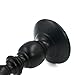 2 Pack of Decorative Pillar Candle Holder, Black Simple Retro Iron Candlestick for LED and Pillar Candles, Gift for Wedding, Party, Dining, Home, Bar, Spa, Reiki, Aromatherapy (Black Candle Stand)