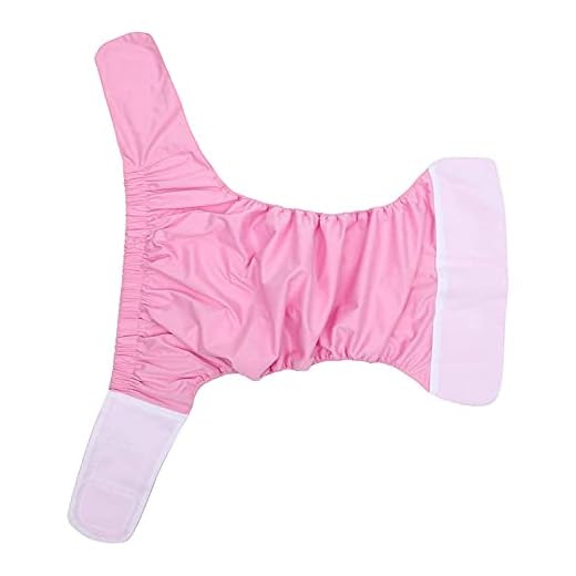 LIXBD Vuxna blöjor tvättbara läckagefria blöjunderkläder justerbar återanvändbar äldre blöja blöjor dyna för patienter inkontinensskydd vård (grå) (Färg: Rosa)