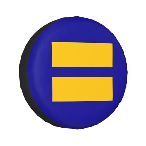 Image of Equality Pride Flag Spare Tire Cover Weatherproof Wheel Protectors Dust-Proof Sun Protection Wheel Tire Covers Universal Fit for Truck SUV RV Camper Trailer Car Accessories 17 inch
