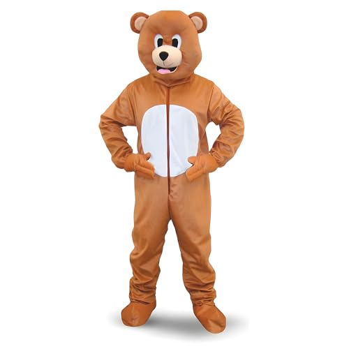 Dress Up America Braunes Maskottchen-Bärenkostüm für Kinder und Erwachsene Braunes Bären-Rollenspielkostüm Wunderschöne Cosplay-Kostüme für Erwachsene und Kinder