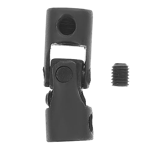 MOLUCKFU Vientiane Connector U Joint Small Motor Universal Joint Socket Universal Joint Coupling Rc Boat Universal Joint Rotatable Universal Joint Coupler for Rc 45# Steel Black