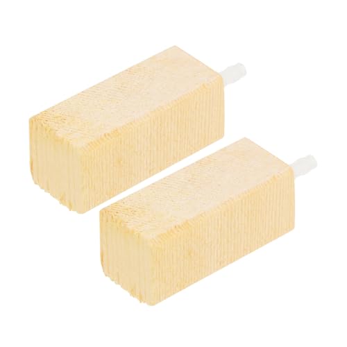 SEWACC 2個 蛋離器対応 木製エアーストーン 水槽用プロテインスキマー 気泡均一 細かい泡 エアレーション効果向上 魚 水草育成促進