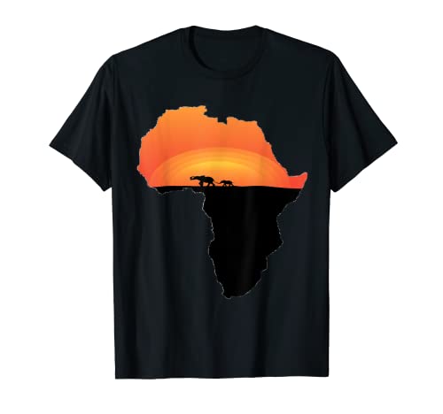Africa Camiseta Map Dad Mom South Animals Big Five Safari Camiseta