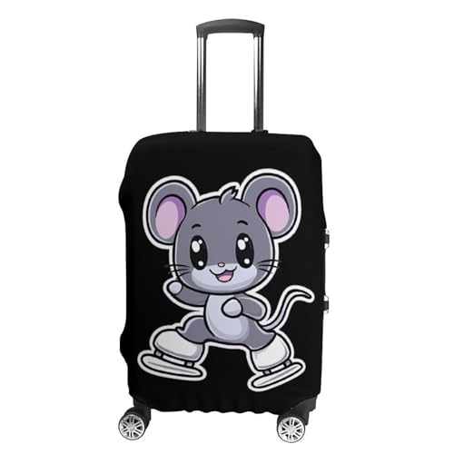 Rat Skater Travel Luggage Cover for Suitcase 19-32 Inches Elastic Washable Baggage Protector
