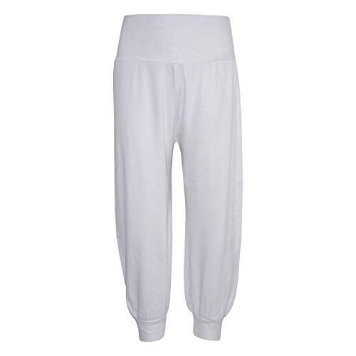 A2Z 4 Kids Enfants Filles Ali Baba Uni Couleur Tendance - Ali Baba Trouser White 9-10