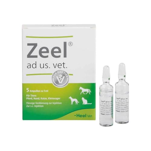 Zeel ad us. vet. 5x5ml Ampullen | Natürliches Tierarzneimittel für u.a. Hunde, Katzen und Pferde | Made in Germany