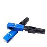 LWTZAORYI 50-400 Pezzi SC UPC Incorporato Connettore rapido in Fibra Ottica FTTH Connettore rapido Ottico monomodale SC Adattatore assemblaggio sul Campo(50pcs SC UPC)