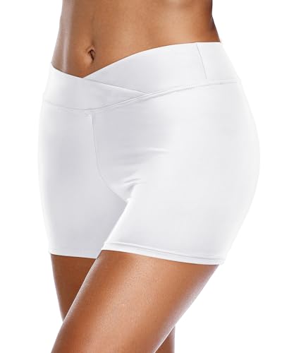 Image of Yonique Womens Swim Shorts Bathing Suits Bottoms Swimsuit Bottoms(Available in Plus)