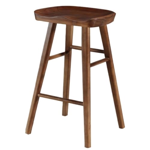 DANNMPX Taburete Cocina Silla De Bar Industrial De Madera Maciza, Reposapiés De Granja para El Hogar, Bar, Cocina, Mostrador, Taburete De Bar para Cocina Taburete Bar(A,65cm)