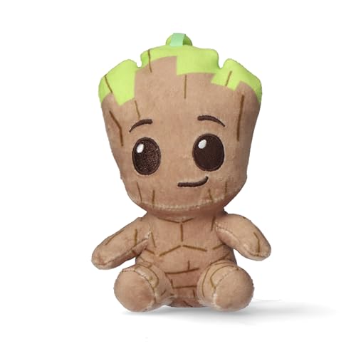 CERDÁ Life'S Little Moments - Llavero de Peluche Groot de Guardianes de la Galaxia con Gancho de Plástico – Accesorio Infantil para Mochilas, Bolsos y Estuches – Suave, Ligero y Licencia Oficial