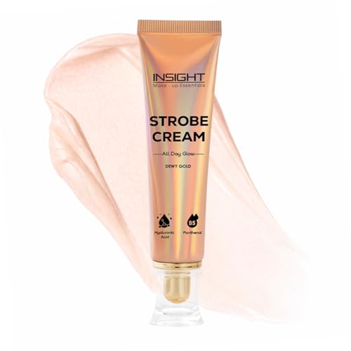 Image of INSIGHT Strobe Cream - Dewy Gold | Instant Radiance & Dewy Glow | Enriched with Panthenol & Hyaluronic Acid | Light Diffusing Formula | Brightens & Hydrates | 30 g