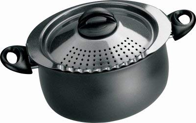 Bialetti 07265 Pasta Pot, Black Oval, 5-Qt. - Quantity 2