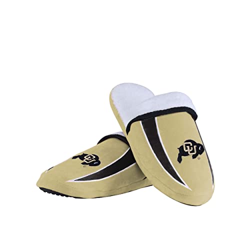 FOCO Colorado Buffaloes NCAA Mens Sherpa Slide Slippers - L