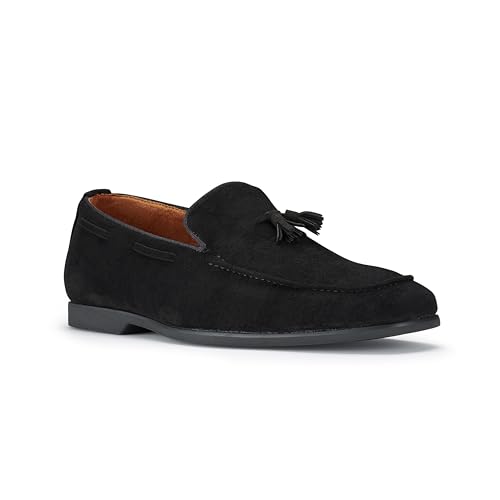 Image of Ferro Aldo Men's Premium Moc Toe Loafers | Casual & Dress Styles with Tassels & Horsebit Buckles